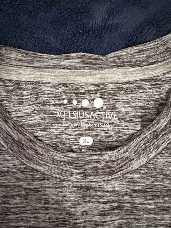 Active USA Other - Active USA Men's Heathered Brown Short-Sleeve Performance Tee